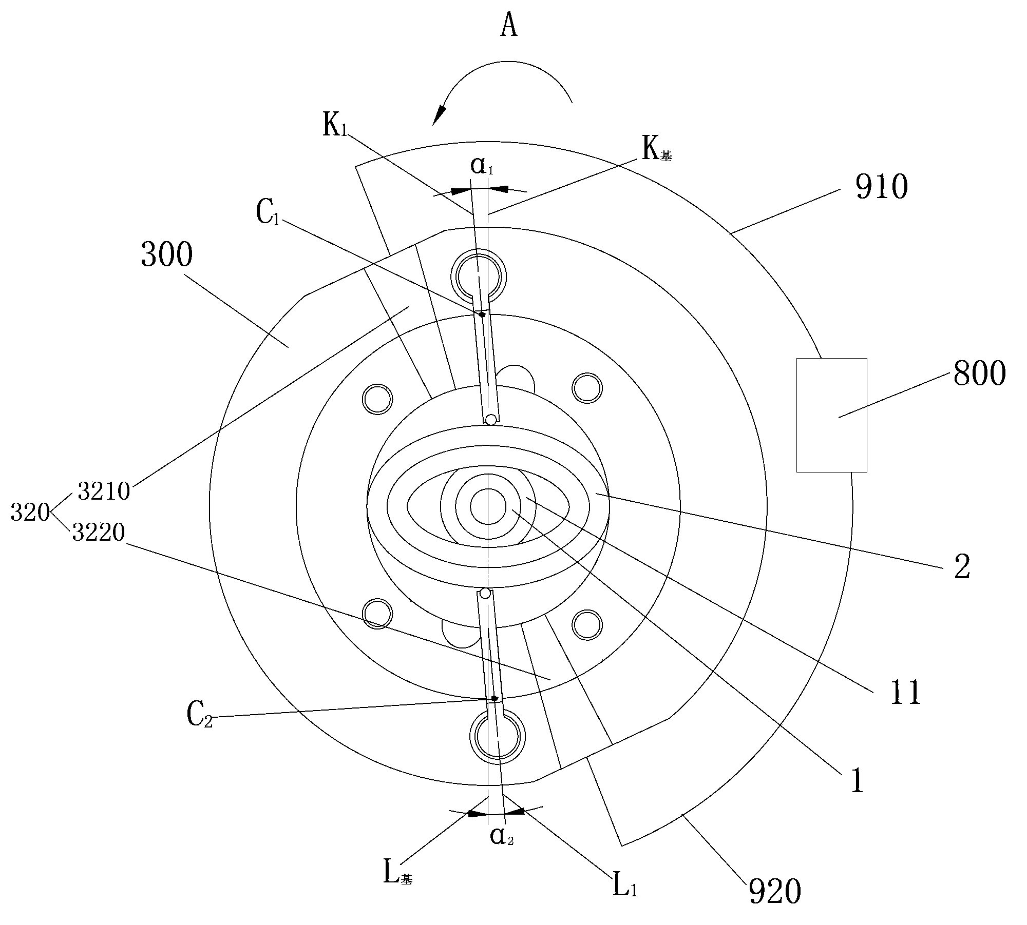 Rotary compressor and crank shaft piston assembly thereof