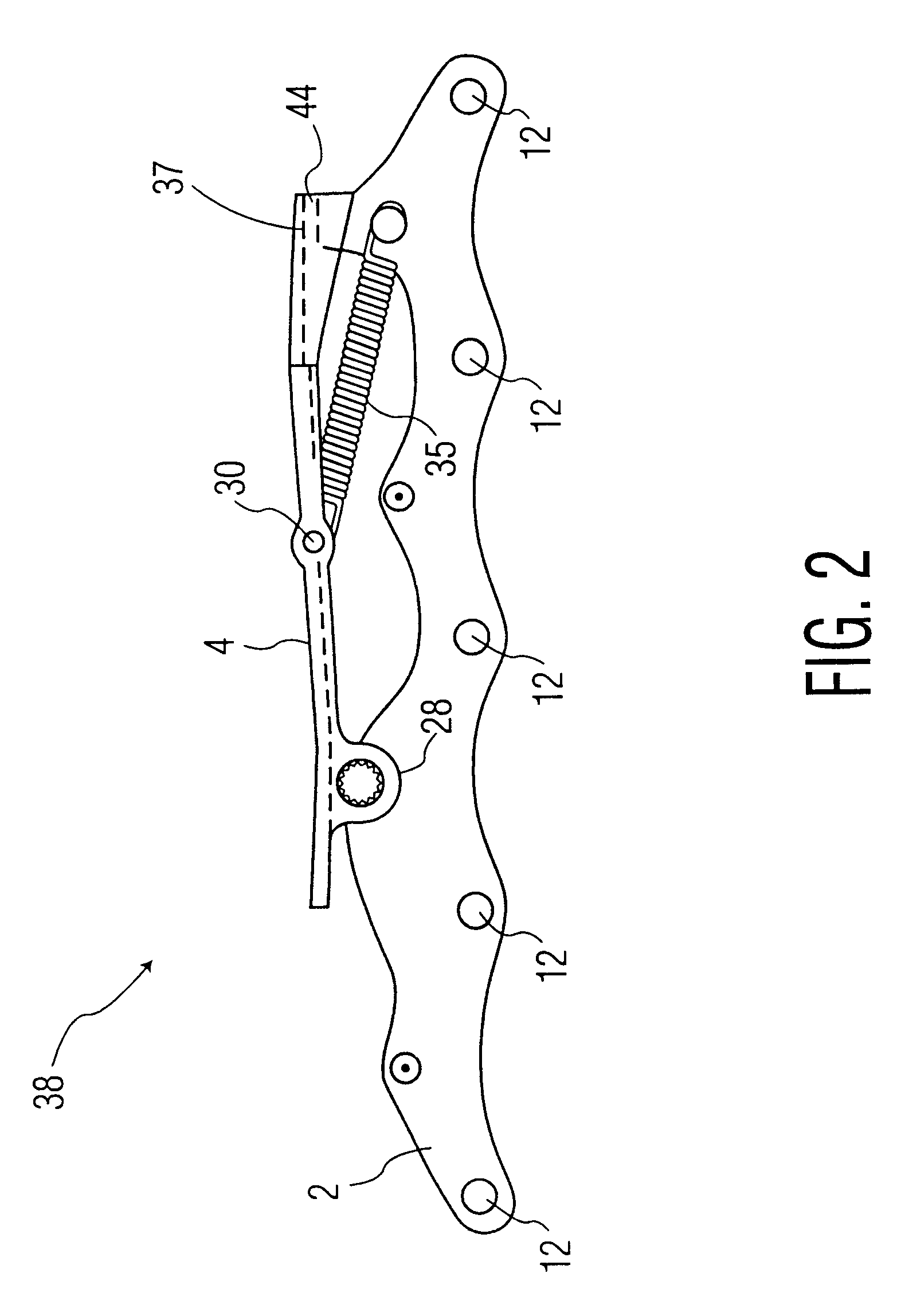 In-line racing skate propulsion device