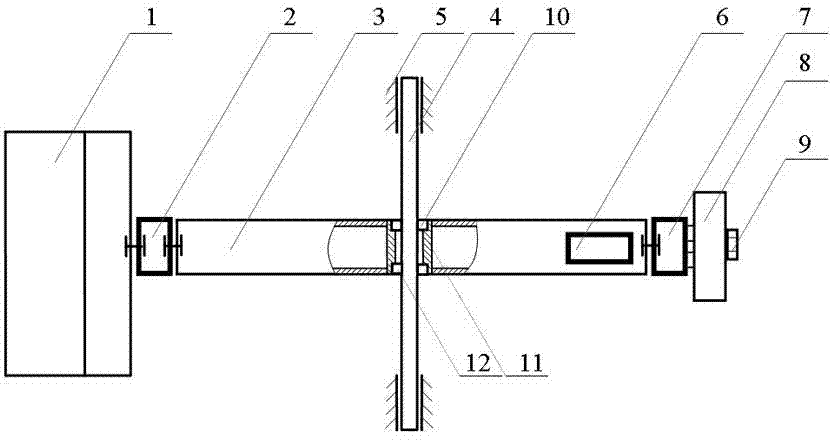 Balance beam impact combine harvester grain flow measuring device and grain flow measuring method