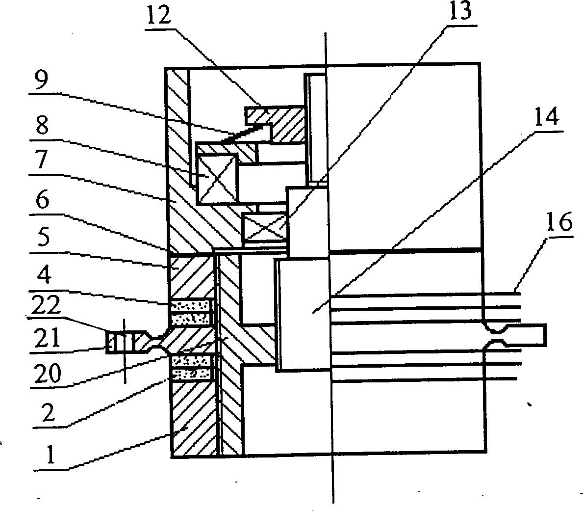 Composite supersonic motor with great moment and longitudinal torque