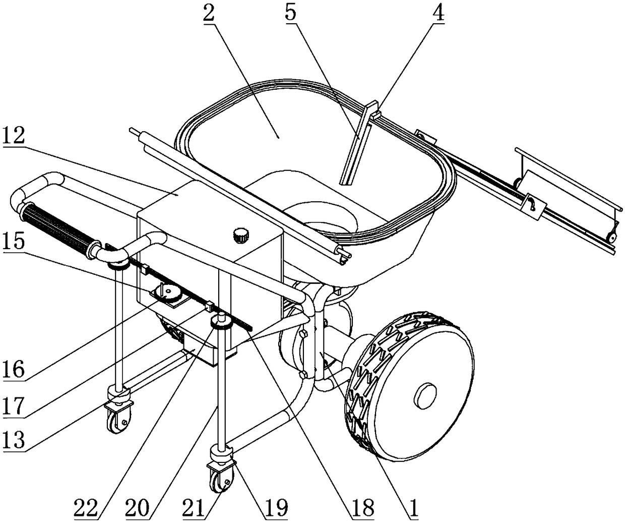 Agricultural fertilizer spreader