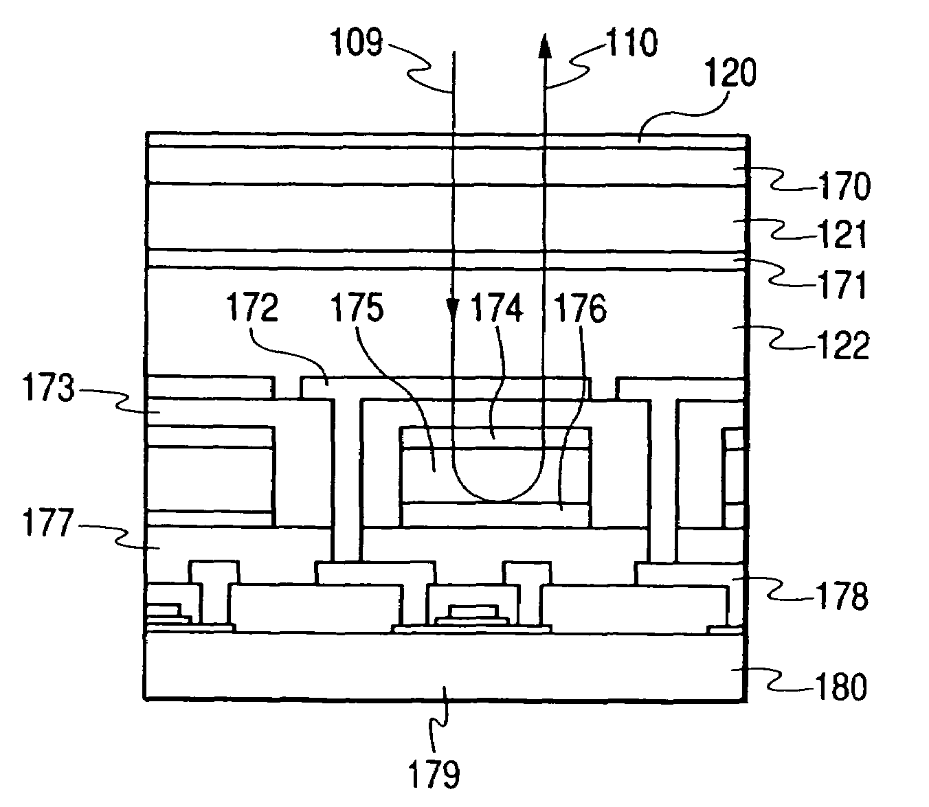 Color/black-and-white switchable portable terminal and display unit