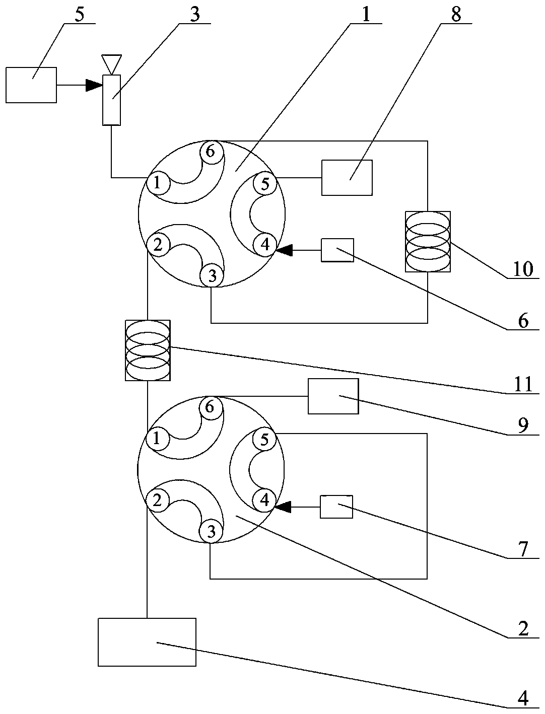 Gas chromatograph for detecting SF6 in transformer oil dissolved gas