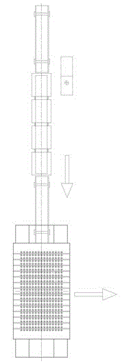 Push shovel heating forming device