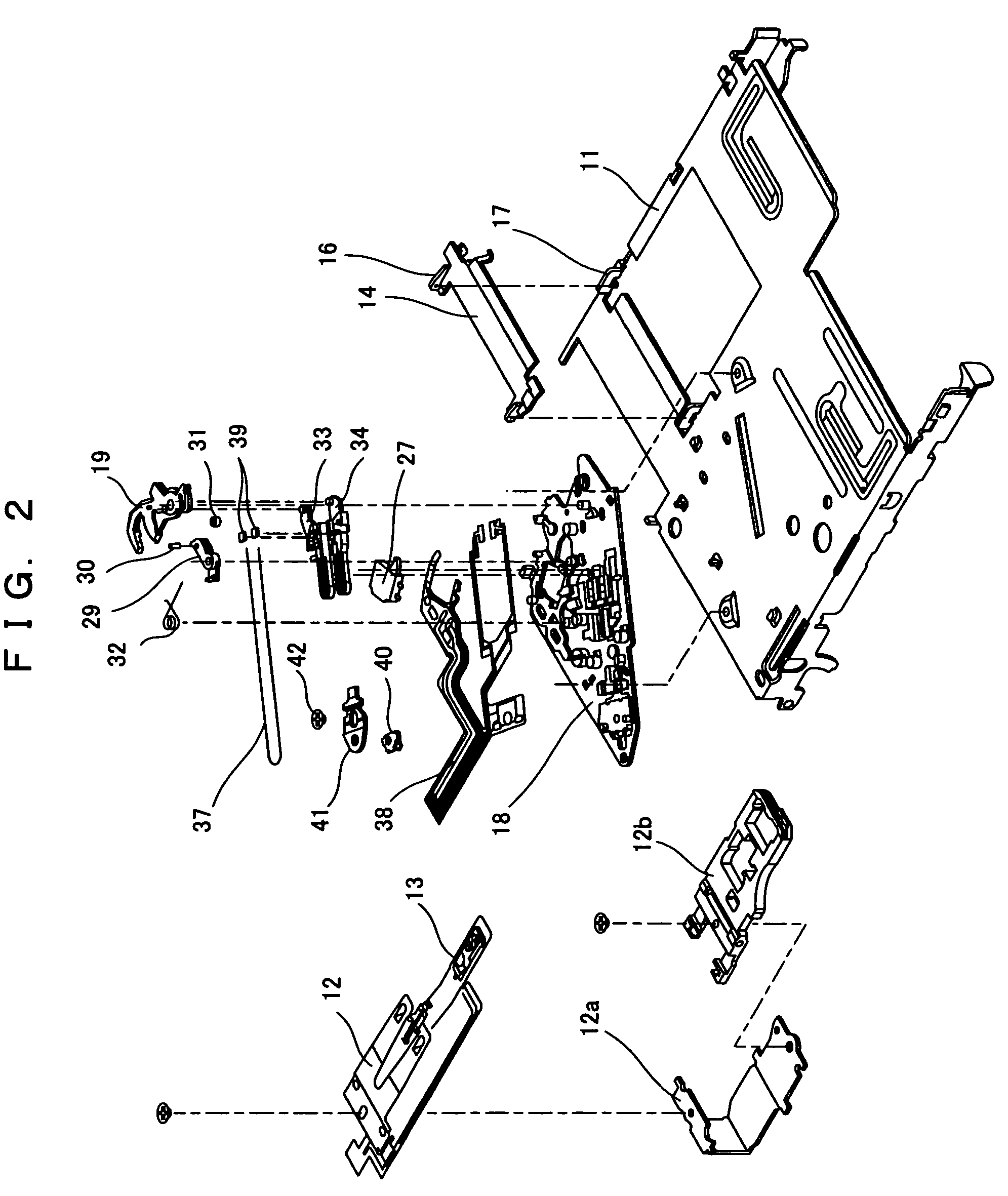 Operating device, position-switching device, and magneto-optical recording/reproducing apparatus