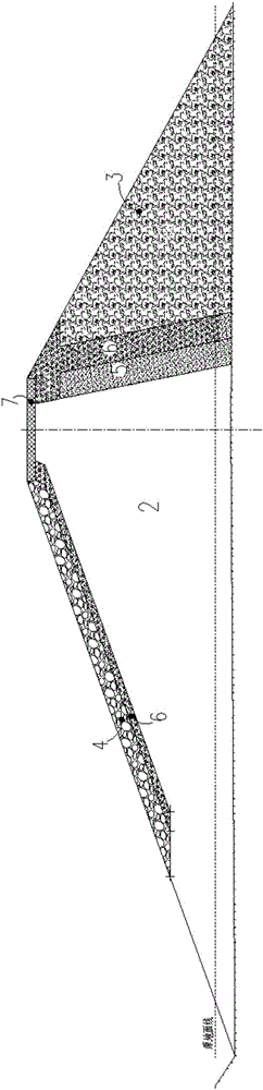 Treatment method of peat soil dam foundation