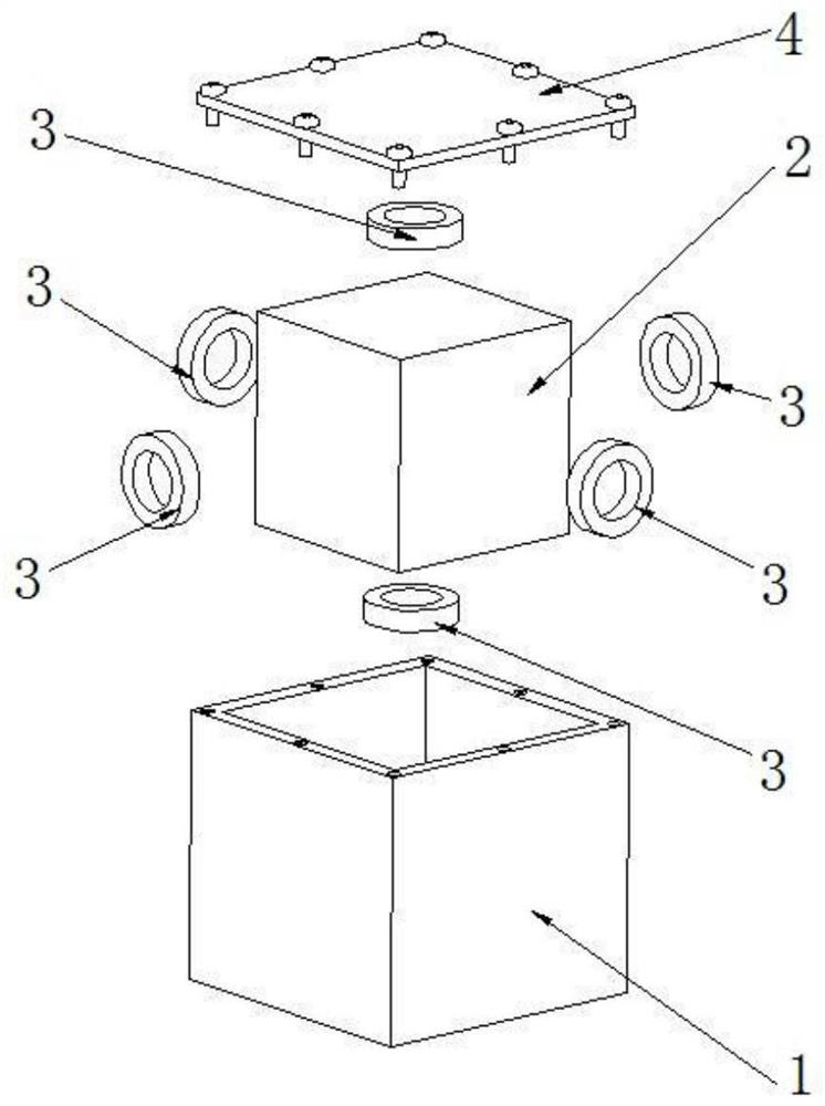 A cavity high-q three-mode dielectric resonant hollow structure and a filter containing the resonant structure