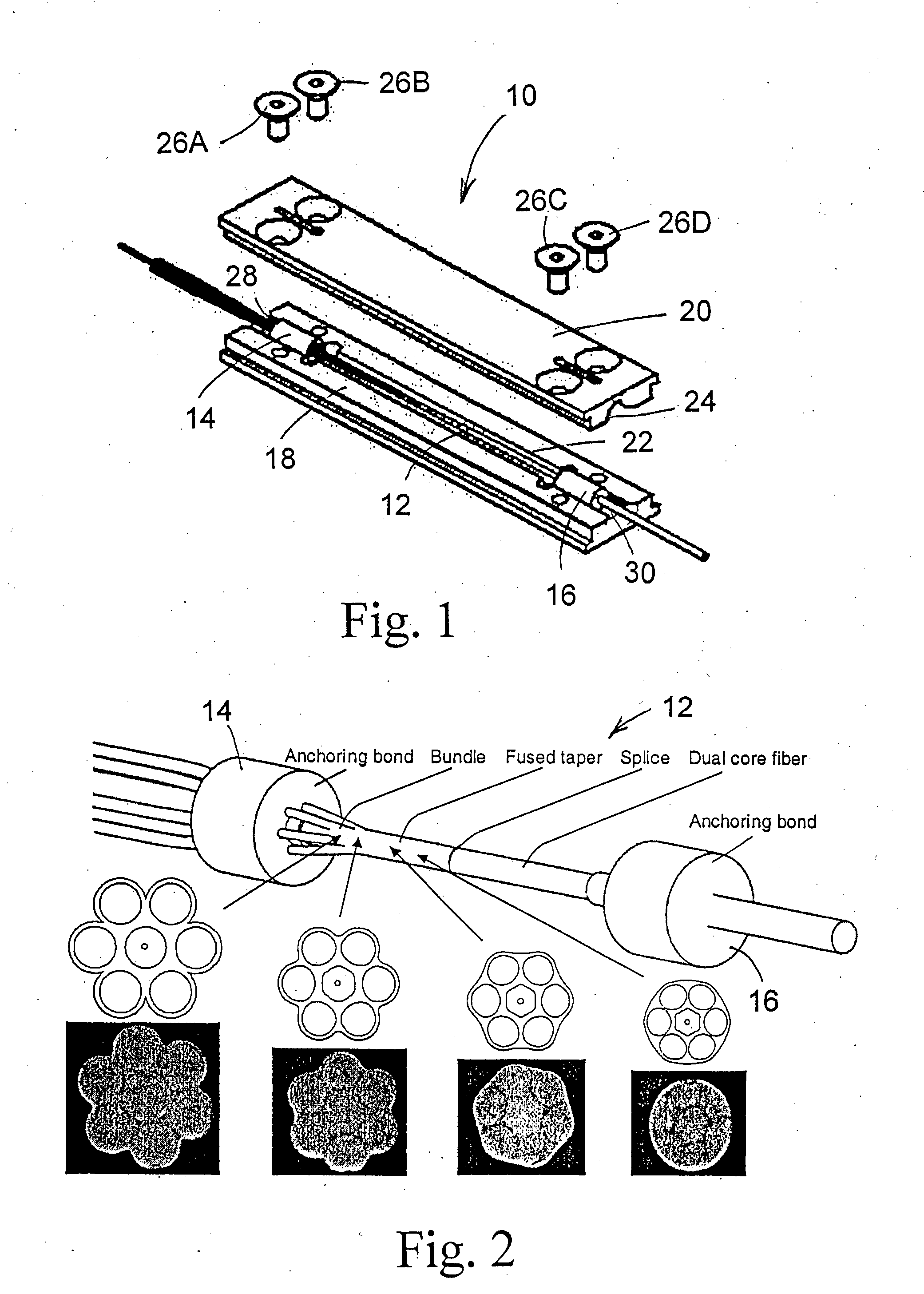 Optical fiber component package for high power dissipation