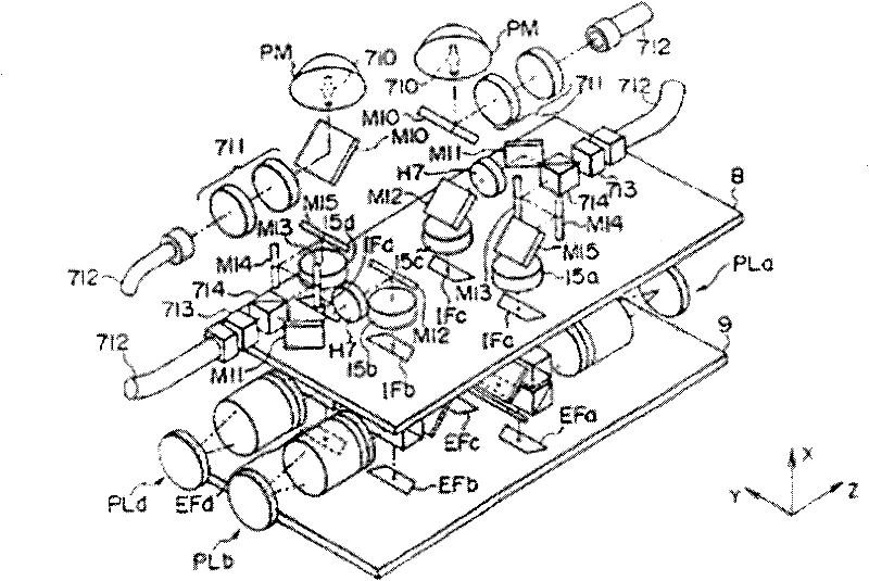 Uniformity compensation device applied to large field-of-view montage illumination