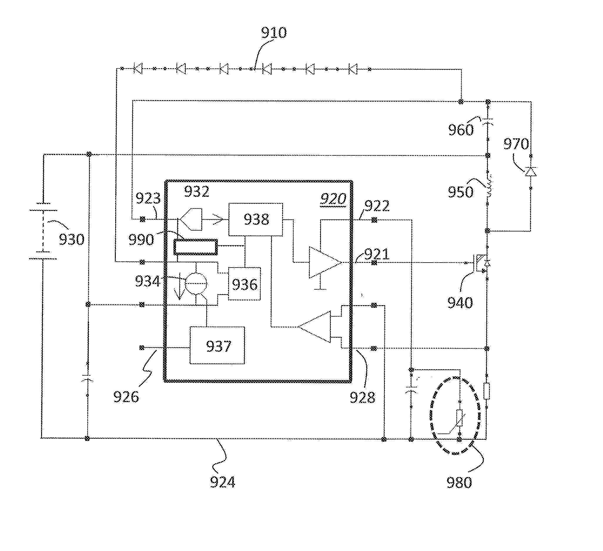 Method of detecting a LED failure, a controller therefor, a lighting unit and lighting system