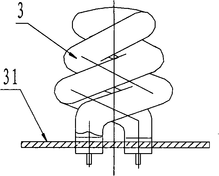 Column type heat radiator transverse placement electric heater