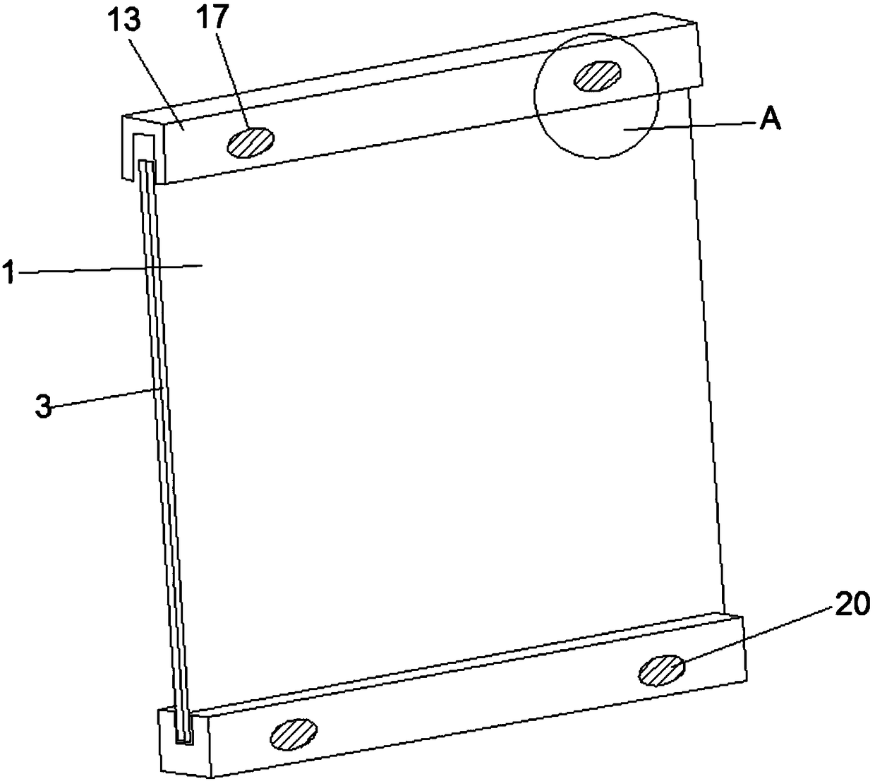 Sound insulating curtain wall