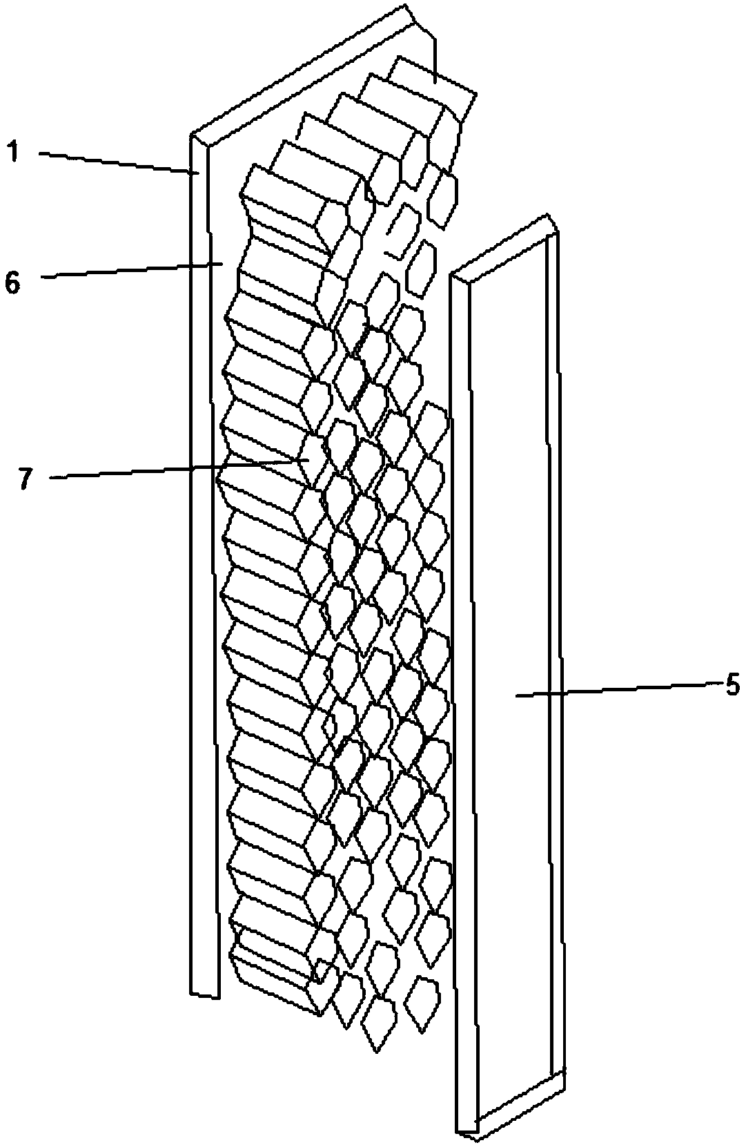 Sound insulating curtain wall