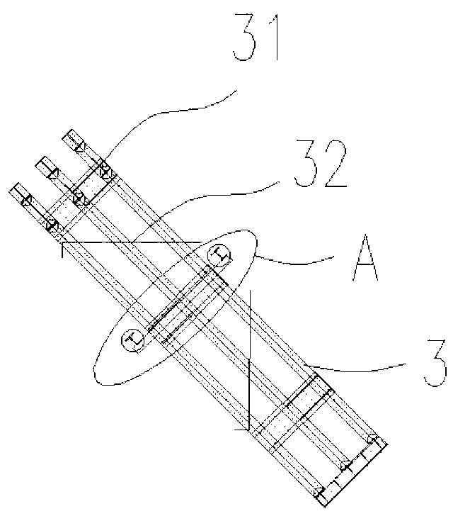 Structure for improving rigidity and stability of foundation pit steel support