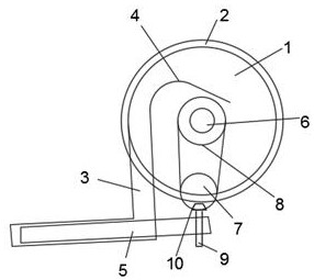 Intermittent discharge device used for meat product production