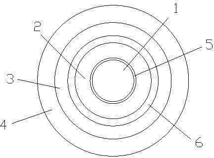 Soft electric energy output cable for large-power wind driven generator