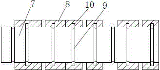 Adsorption type cutting device for paper of multiple specifications