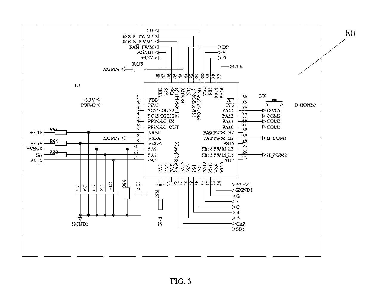 Voltage converter without electrolytic capacitor