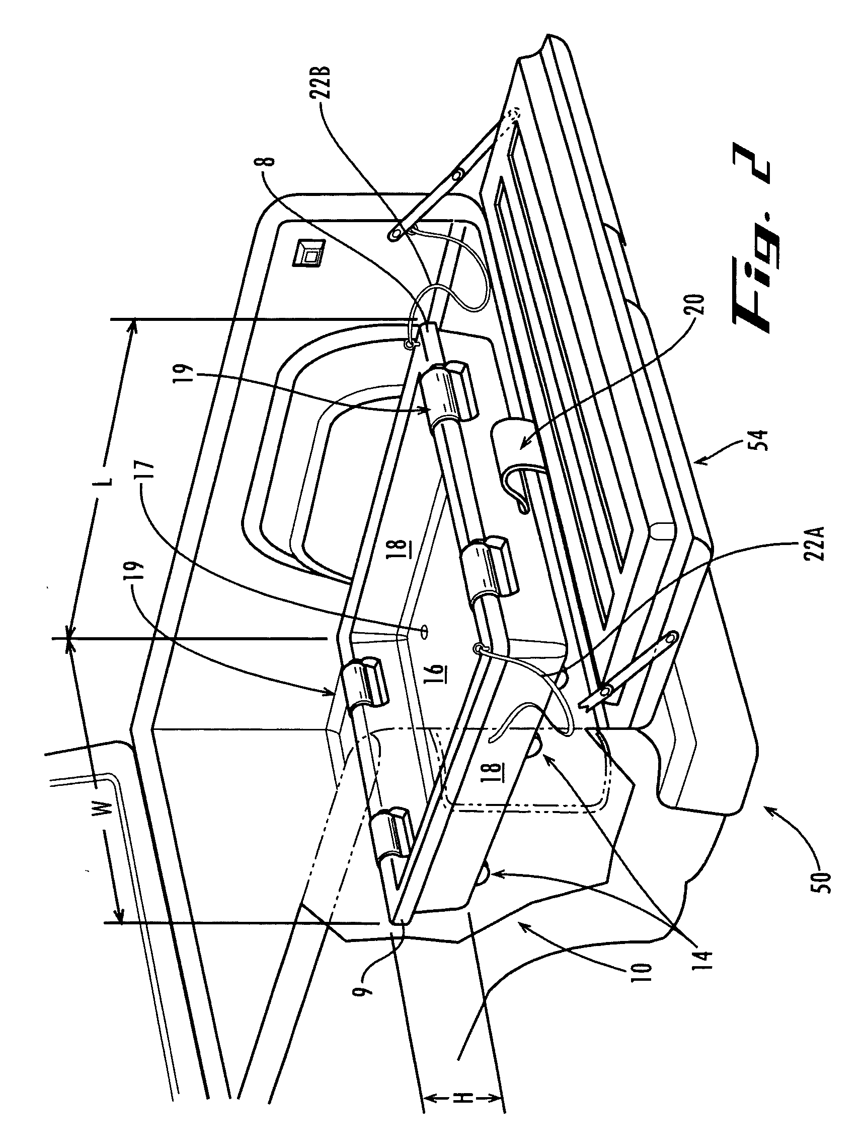 Cargo carriage for a pickup truck