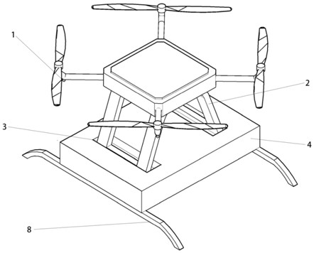 Vehicle-mounted unmanned aerial vehicle automatic take-off, landing and charging device, method, equipment and medium