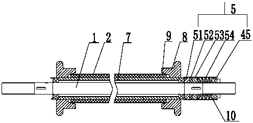 Material strap winding device