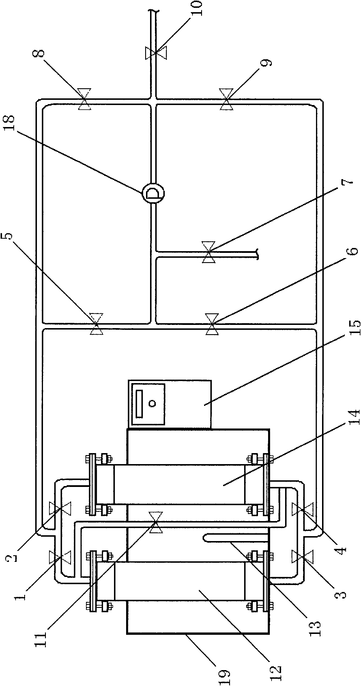 Biological constant temperature separating tank and separating method thereof