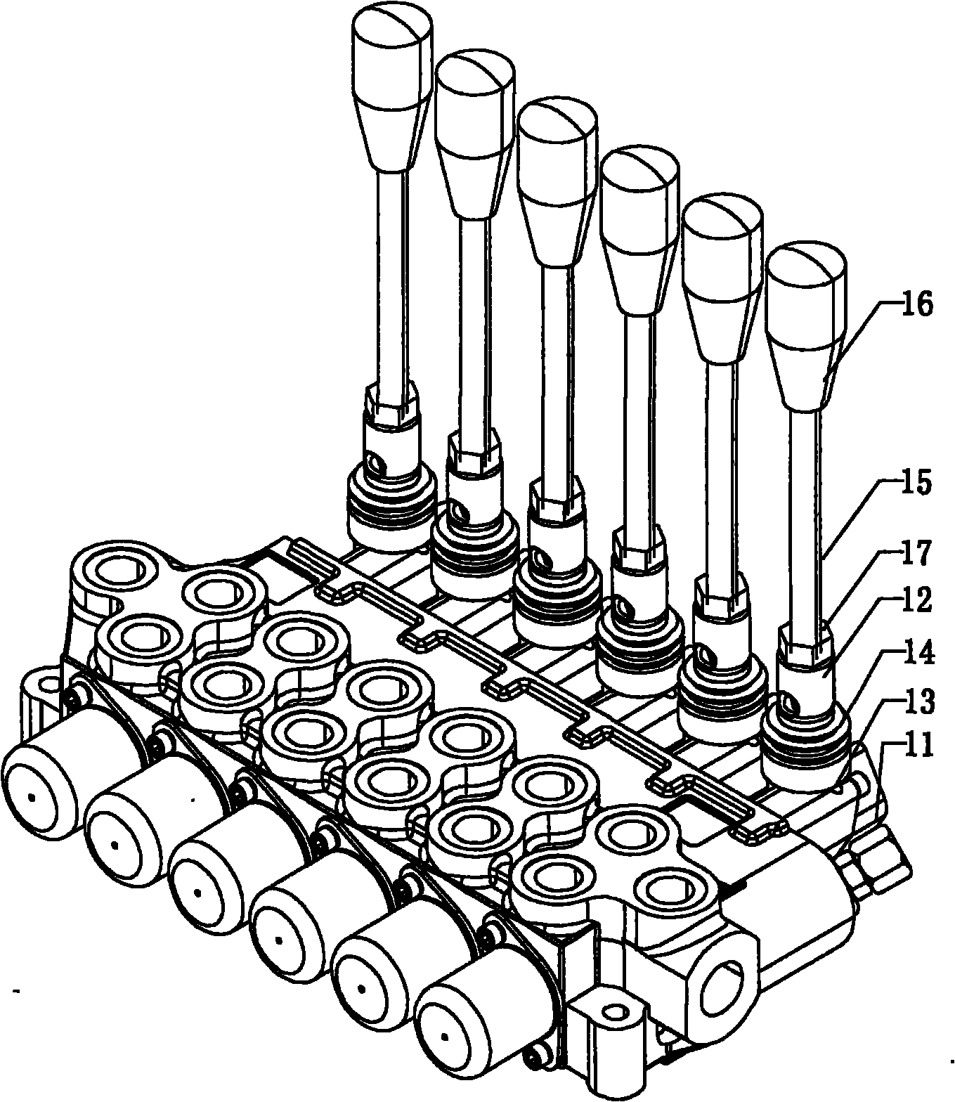 Integral multi-way reversing valve