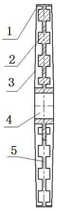 Vertical pit furnace bracket type tray