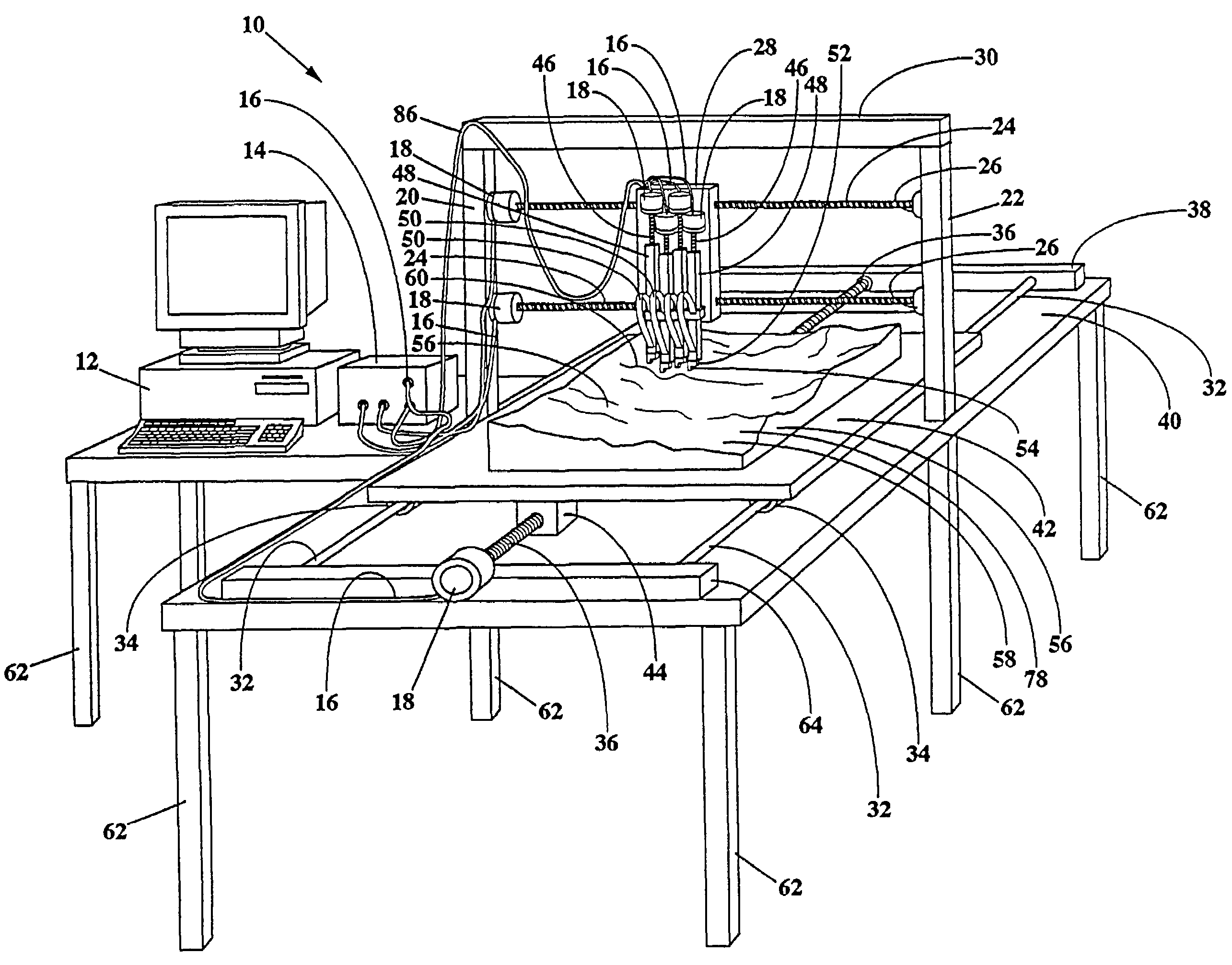 Hi-resolution three-dimensional imaging apparatus for topographic and 3d models