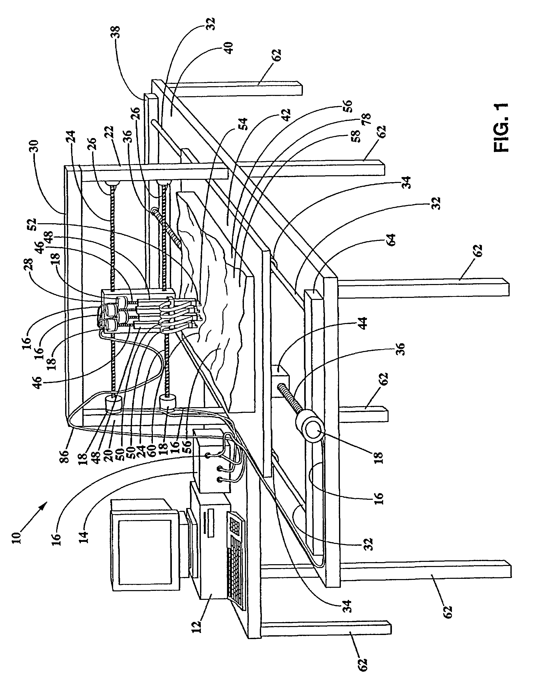 Hi-resolution three-dimensional imaging apparatus for topographic and 3d models