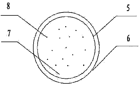 Triangular carbon fiber photoelectricity composite overhead conductor