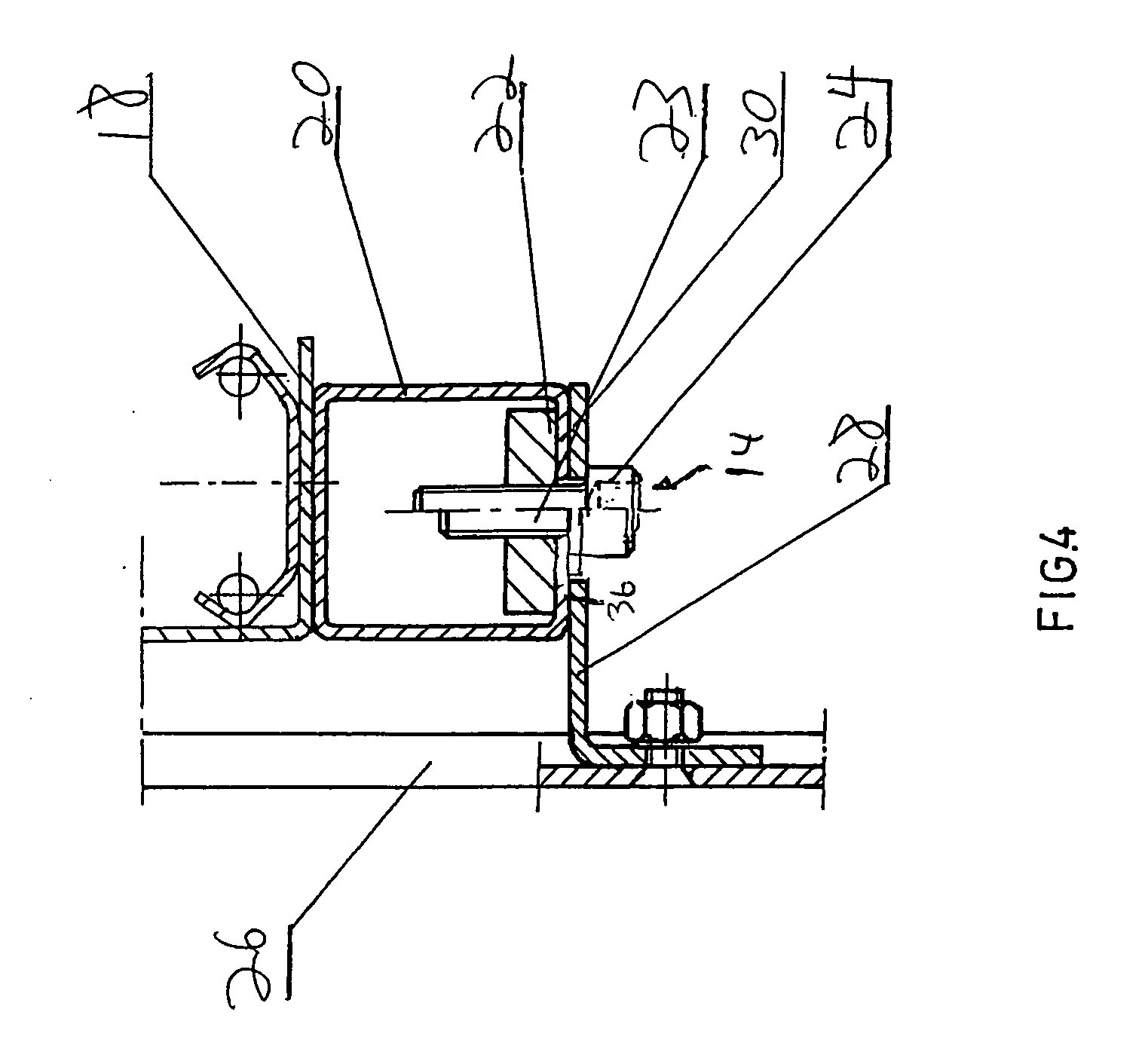 Apparatus for mounting a flat screen display device to a lift mechanism