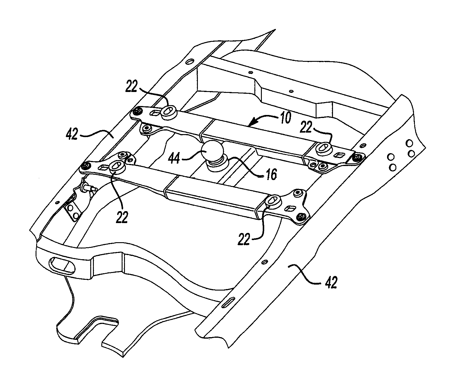 Integrated support structure for either a fifth wheel hitch or a gooseneck trailer hitch