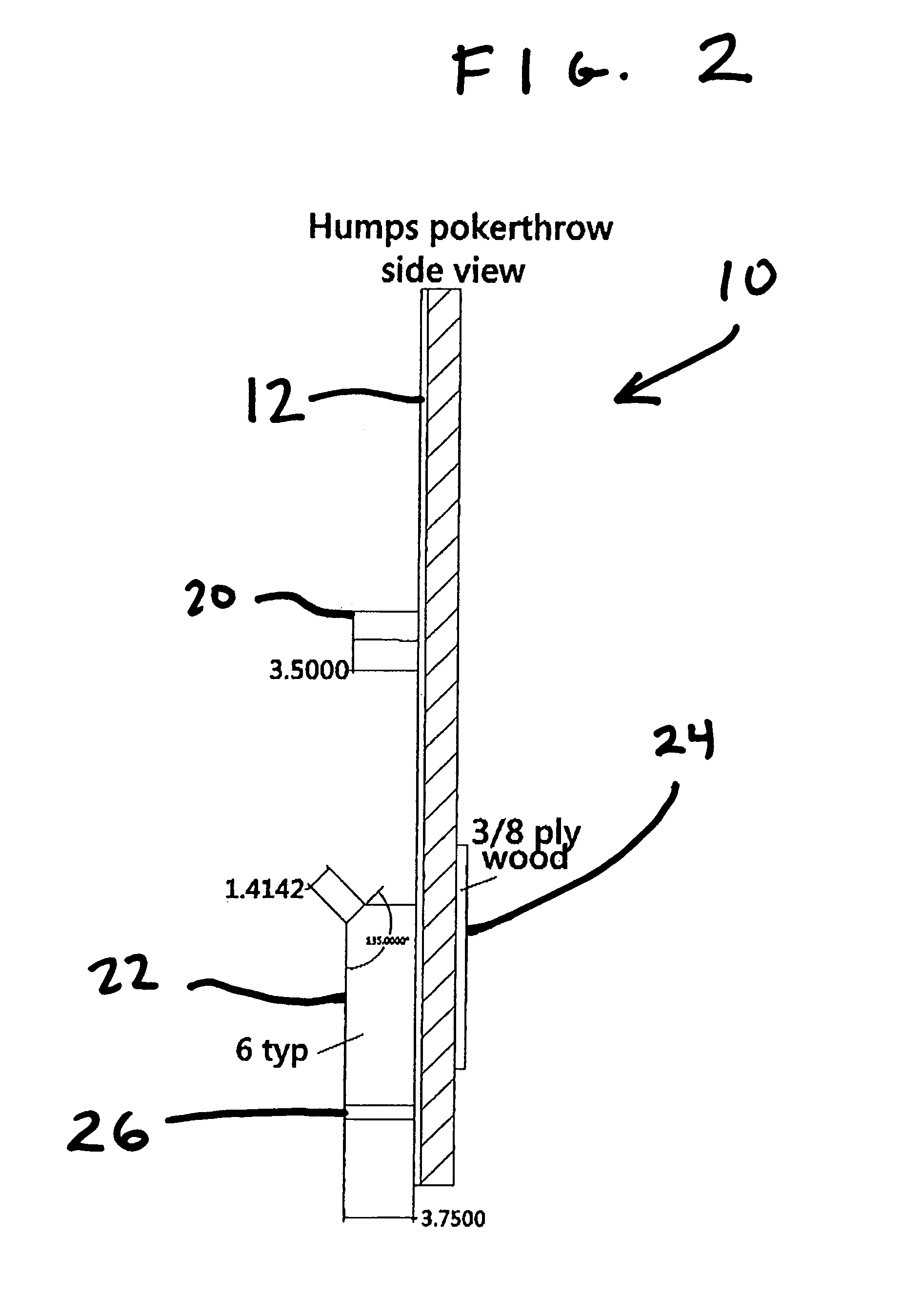 Method and apparatus for poker bag toss game