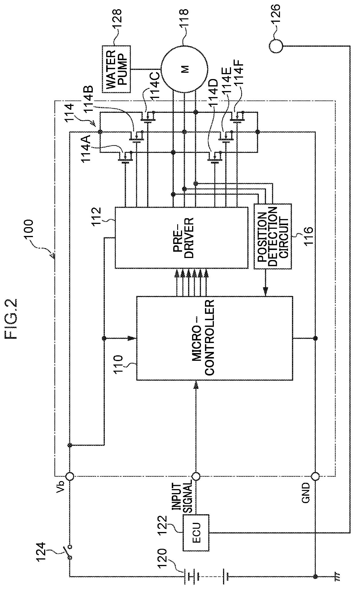 Brushless motor control device