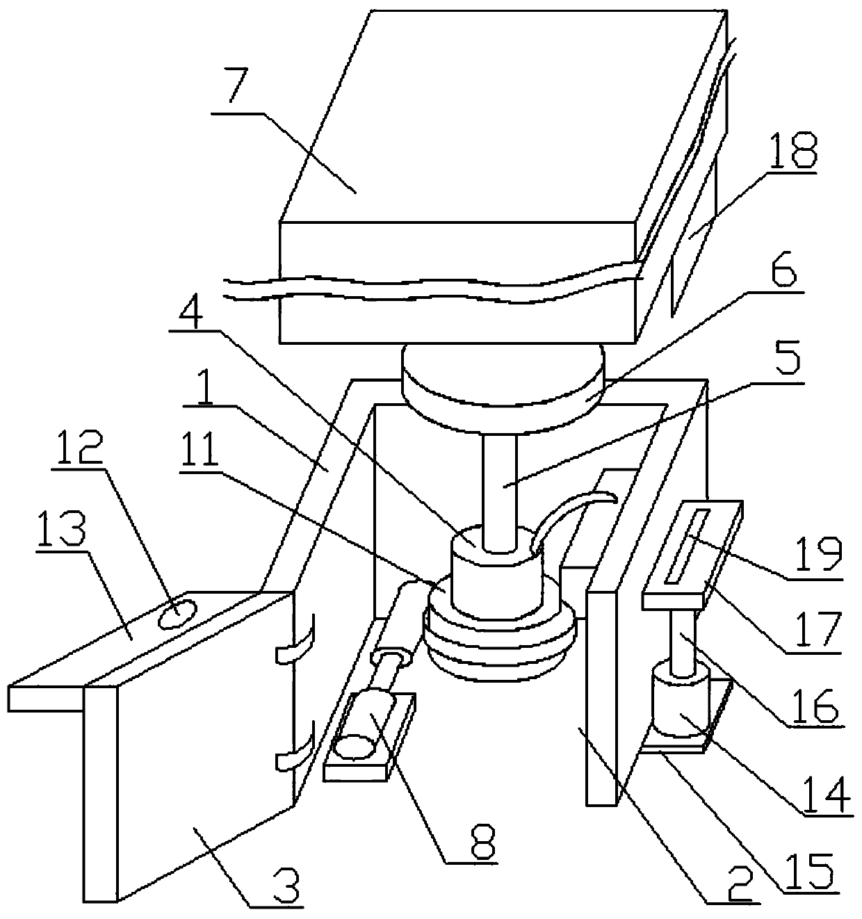 Product display device applied to package design field