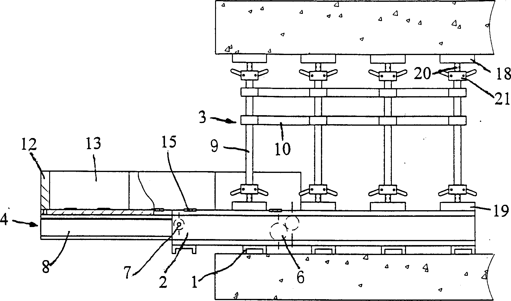 Telescoping construction platform