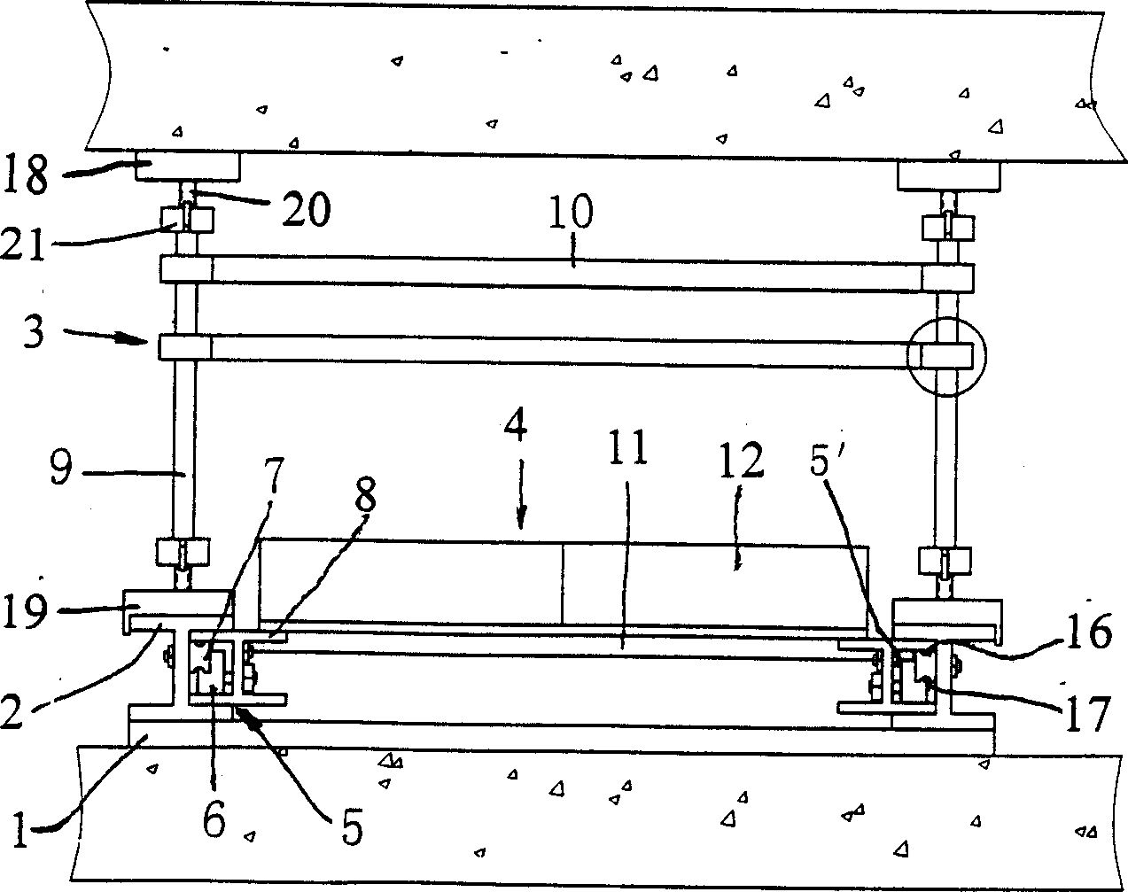 Telescoping construction platform