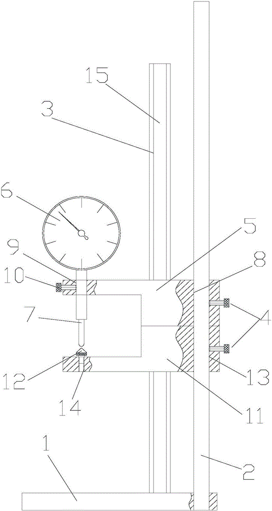 Cantilever-type indicator thickness gauge