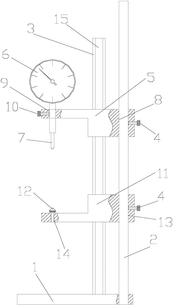 Cantilever-type indicator thickness gauge