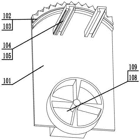 Automatic road garbage cleaning vehicle