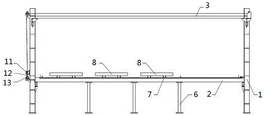 Automobile transferring parking garage