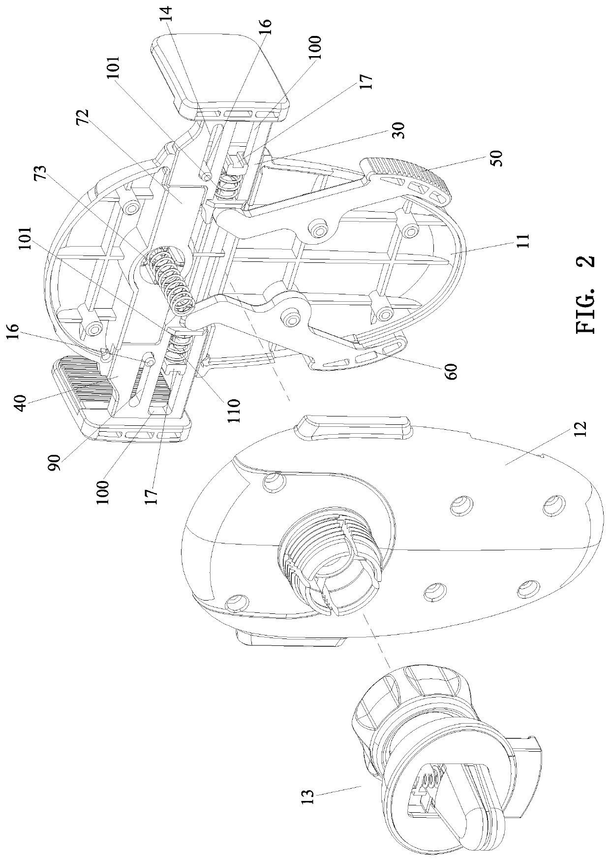 Automatic clamping holder for mobile device