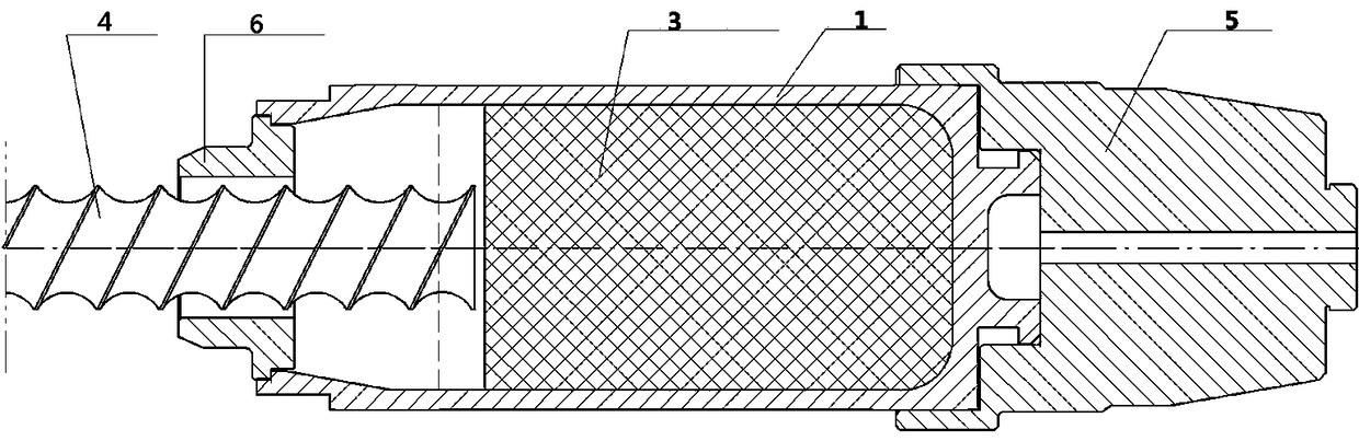 Deep-fuze-hole-provided thin-wall shell warhead composite powder charging method