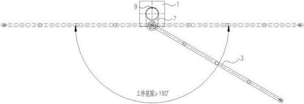 Portable operation and maintenance crane structure for offshore wind power base