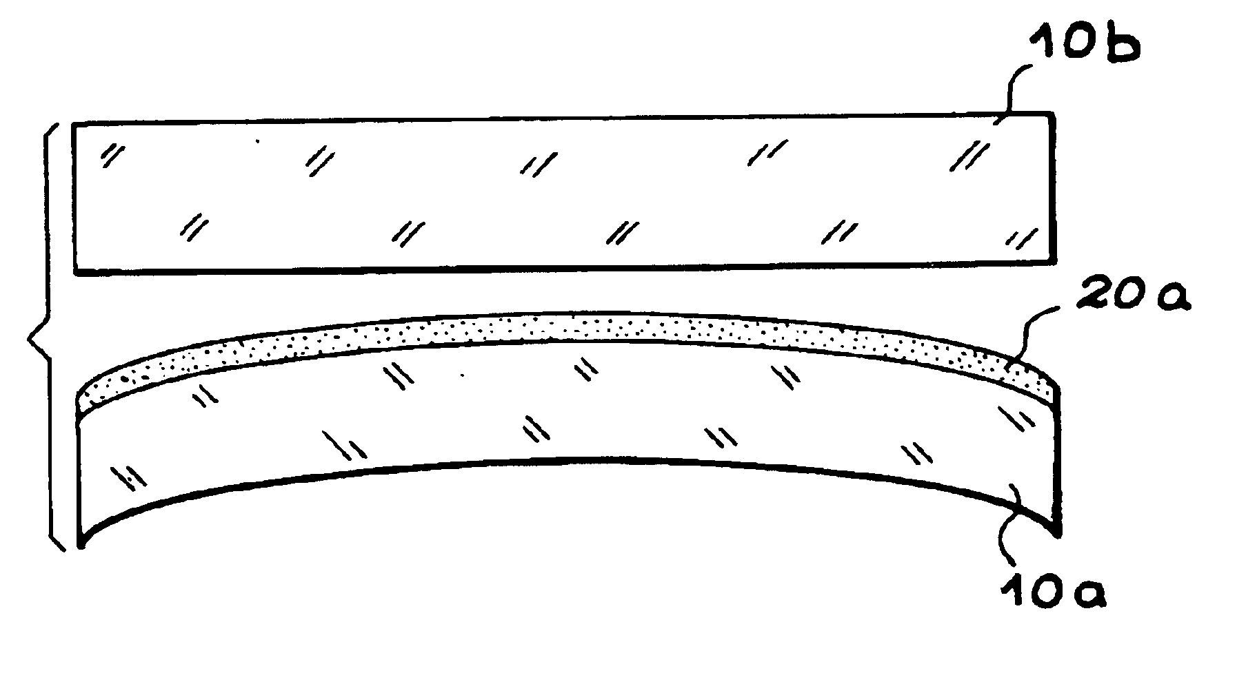 Multilayer structure with controlled internal stresses and making same