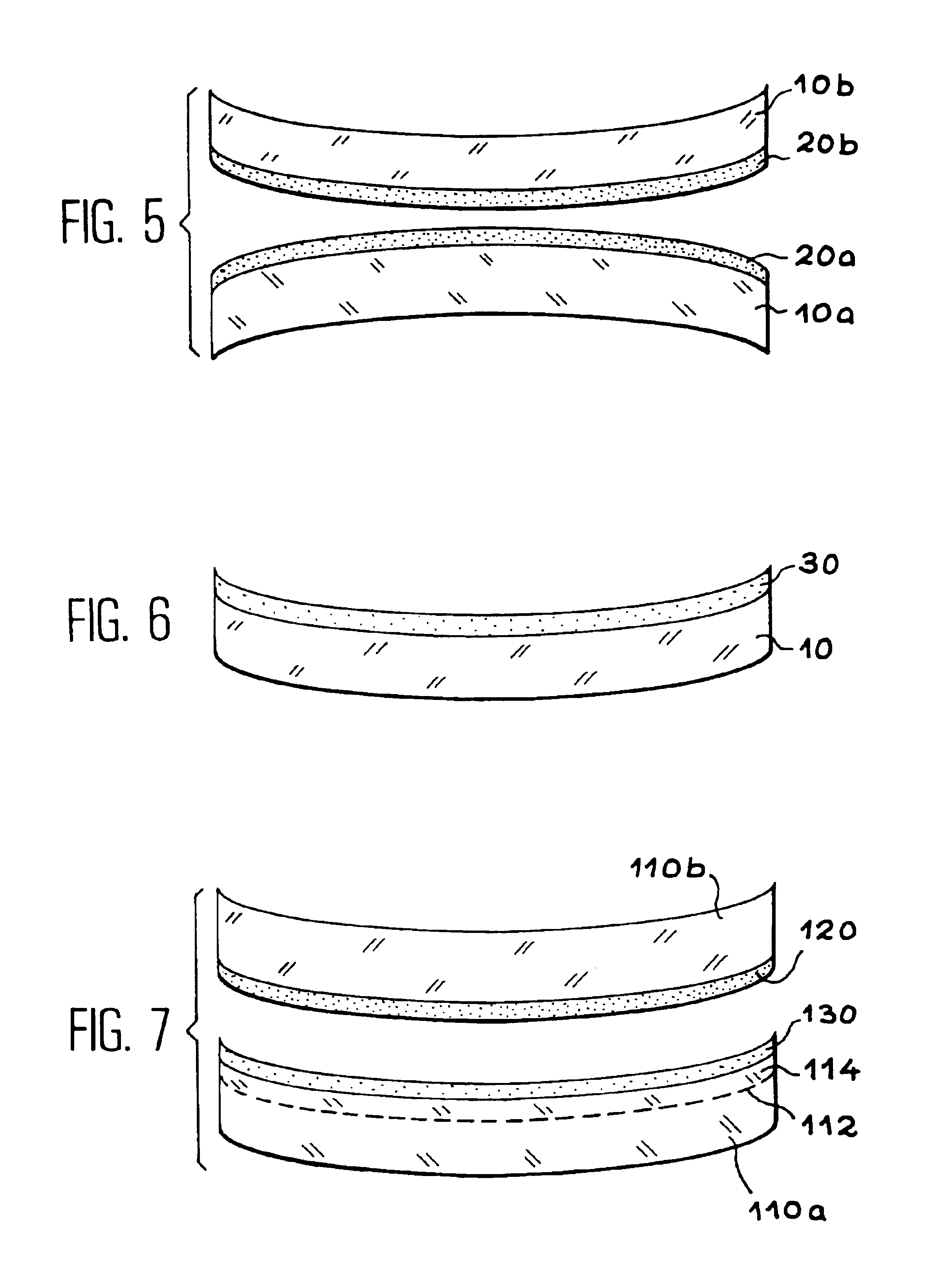 Multilayer structure with controlled internal stresses and making same