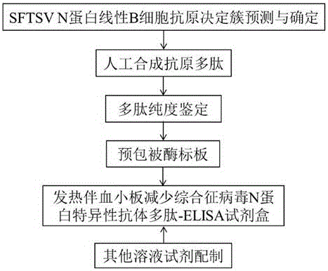 A polypeptide-enzyme-linked immunosorbent assay kit for detecting specific antibody to nucleocapsid protein of fever with thrombocytopenia syndrome virus