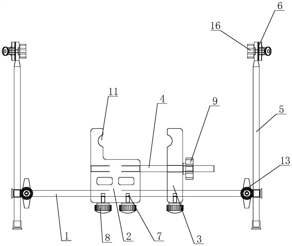 Sensor positioning support for automobile acoustic performance test