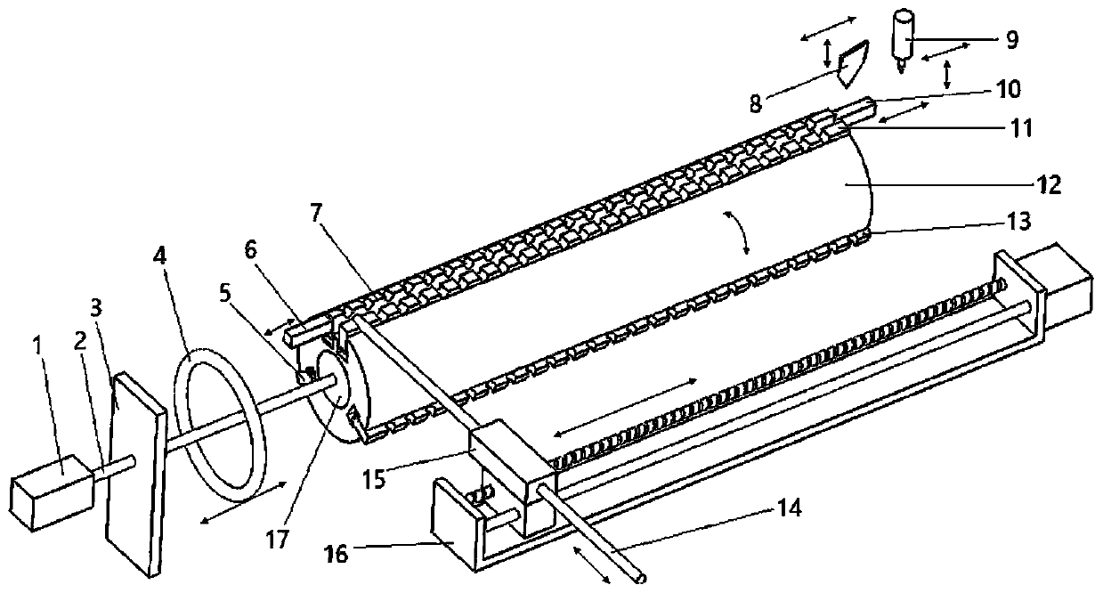 Electromagnetic rubber hair ring automatic forming device